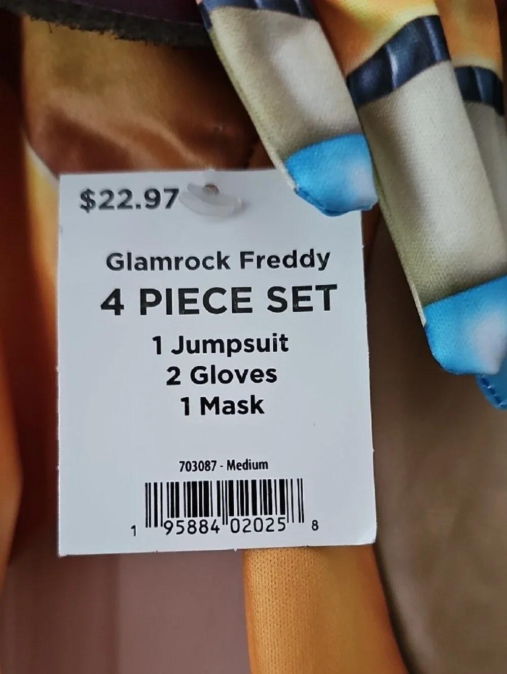 Glamrock Freddy 4 Piece Child Costume